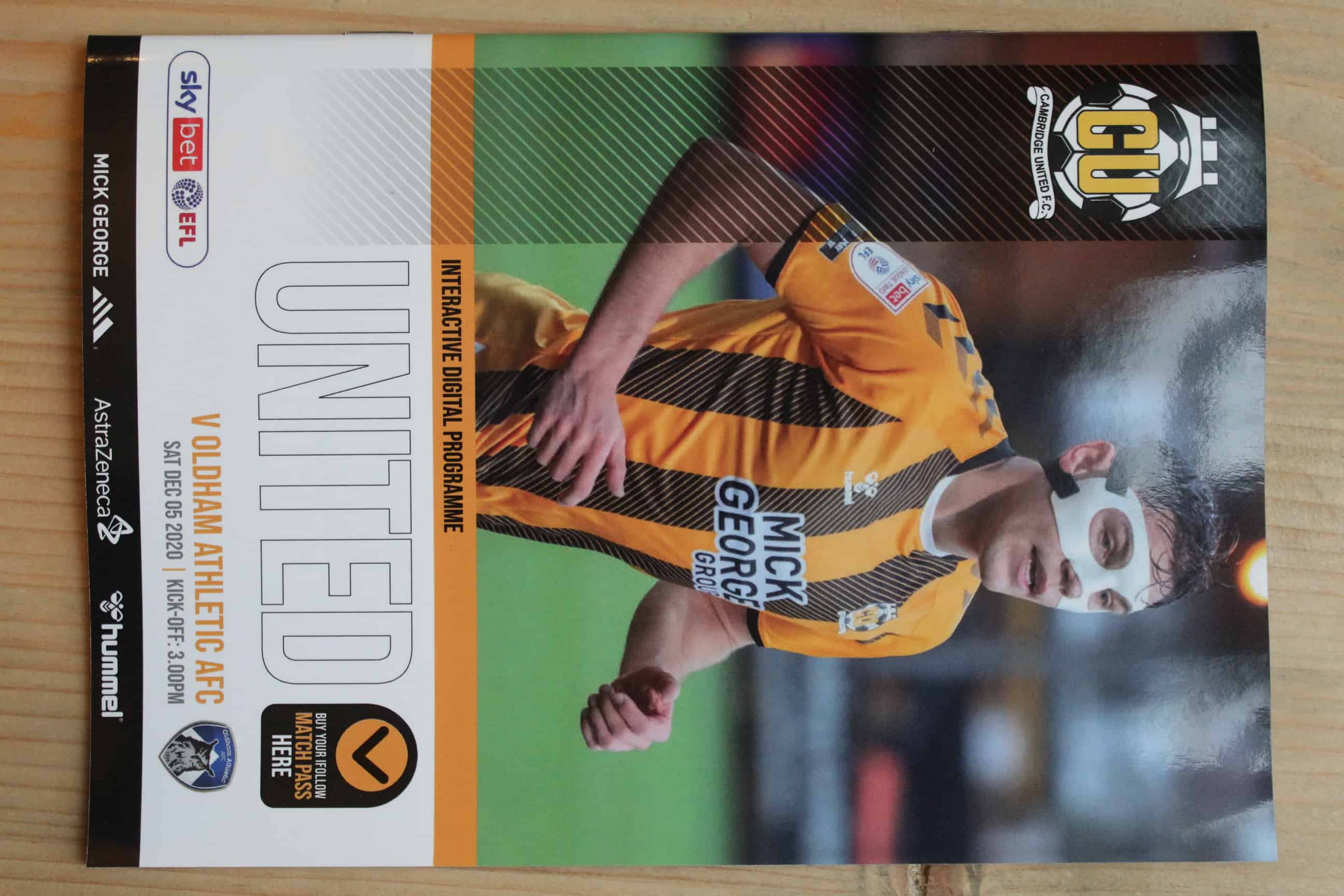 Cambridge United FC v Oldham Athletic FC